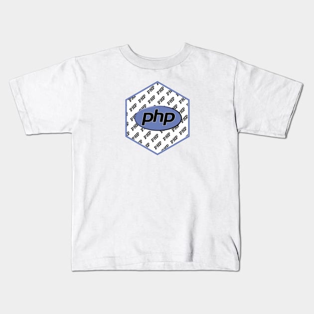 php hexagonal Kids T-Shirt by yourgeekside